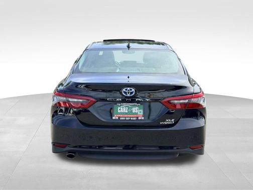 Midnight Black Metallic 2021 Toyota Camry Hybrid XLE