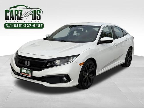 Platinum White Pearl 2019 Honda Civic Sport