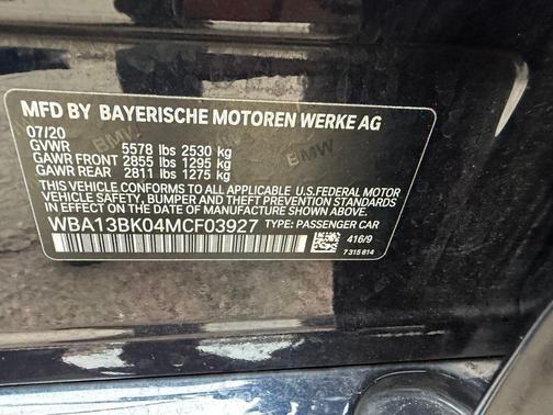 2021 BMW M550 i Xdrive