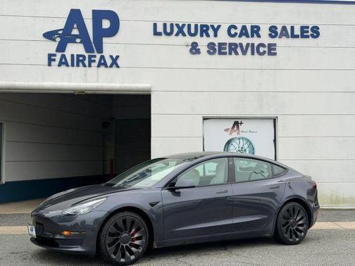 Gray 2023 Tesla Model 3 Performance