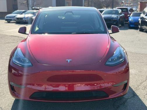 Red 2024 Tesla Model Y Long Range
