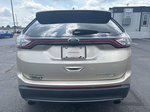 White Gold Metallic 2018 Ford Edge Titanium
