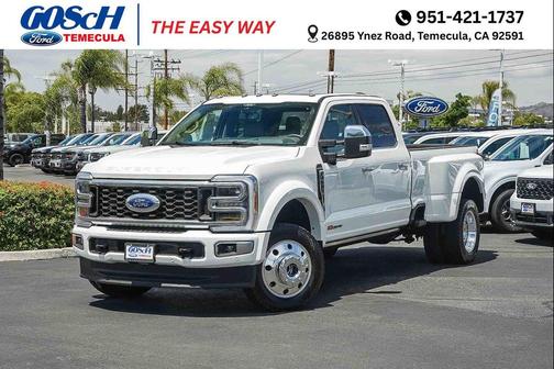 Star White Metallic Tri-Coat 2025 Ford F-450 Platinum