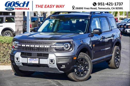 Carbonized Gray Metallic 2025 Ford Bronco Sport Badlands