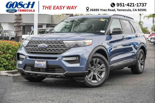 Infinite Blue Metallic Tinted Clearcoat 2021 Ford Explorer XLT