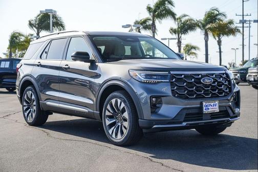 Carbonized Gray Metallic 2026 Ford Explorer Platinum