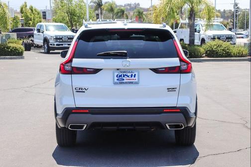 Platinum White Pearl 2026 Honda CR-V Hybrid Sport Touring AWD