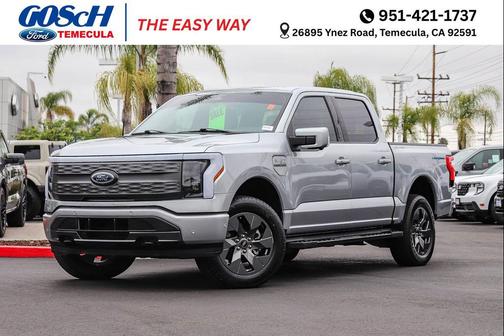 Iconic Silver Metallic 2023 Ford F-150 Lightning LARIAT