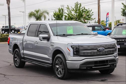 Iconic Silver Metallic 2023 Ford F-150 Lightning LARIAT