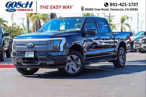 Antimatter Blue Metallic 2023 Ford F-150 Lightning LARIAT