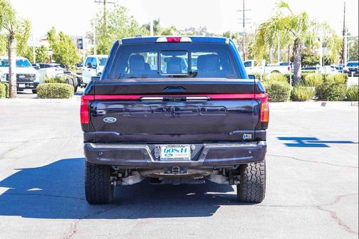 Antimatter Blue Metallic 2023 Ford F-150 Lightning LARIAT