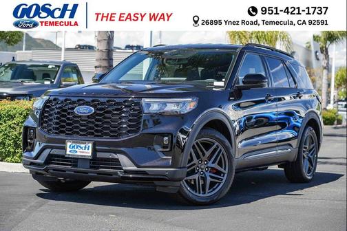 Agate Black Metallic 2026 Ford Explorer ST-Line