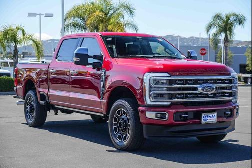 Red Metallic 2024 Ford F-250 Platinum