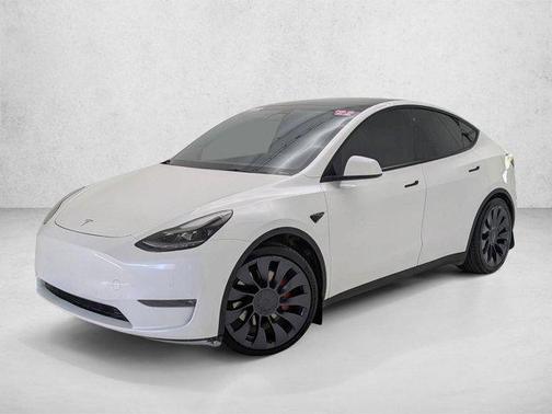 Pearl White Multi-Coat 2022 Tesla Model Y Performance Dual Motor All-Wheel Drive