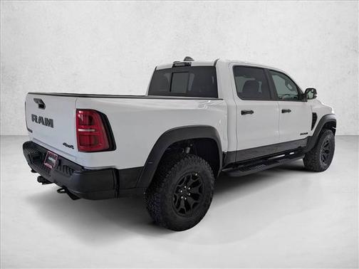 Bright White Clearcoat 2026 RAM 1500 RHO Crew Cab 4x4 5'7' Box