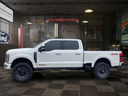 Star White Metallic Tri-Coat 2024 Ford F-250 Platinum