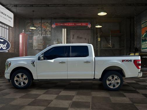 White Metallic 2022 Ford F-150 Platinum