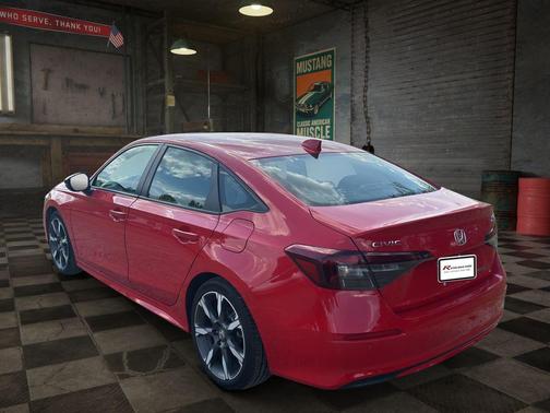 Rallye Red 2025 Honda Civic Hybrid Sport Touring