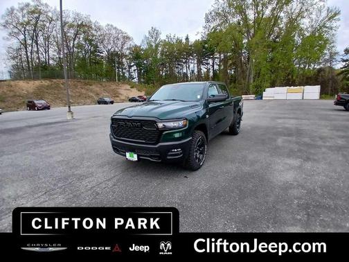 Serrano-Green Metallic Exterior Paint 2026 RAM 1500 Warlock Crew Cab 4x4 5'7' Box