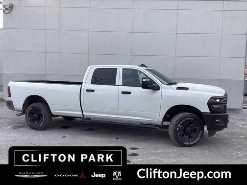 Bright White Clear-Coat Exterior Paint 2026 RAM 3500 Tradesman Crew Cab 4x4 8' Box