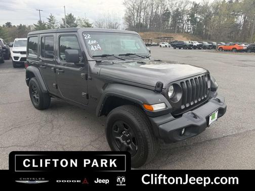 Granite Crystal Metallic Clearcoat 2022 Jeep Wrangler Unlimited Sport