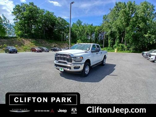Bright White Clear-Coat Exterior Paint 2026 RAM 2500 Tradesman Crew Cab 4x4 6'4' Box