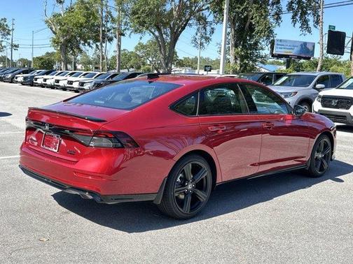 Radiant Red Metallic 2026 Honda Accord Hybrid Sport-L