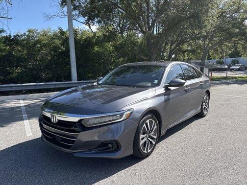 Modern Steel Metallic 2021 Honda Accord Hybrid EX-L