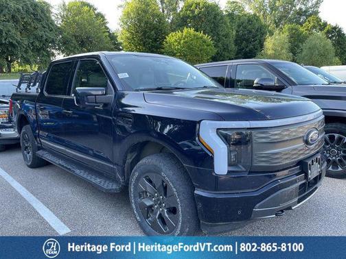 Antimatter Blue Metallic 2022 Ford F-150 Lightning LARIAT