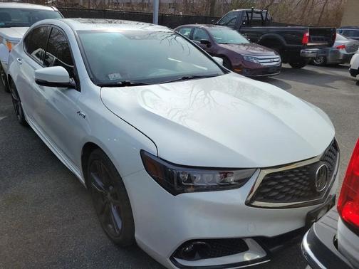 White 2018 Acura TLX Technology