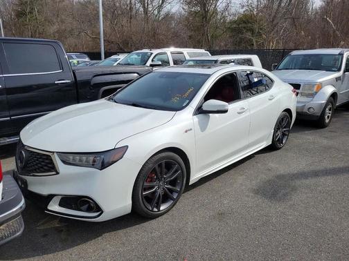 White 2018 Acura TLX Technology