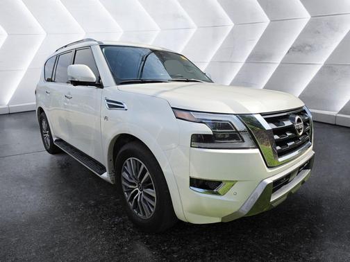 Aspen White TriCoat Pearl 2022 Nissan Armada SL 2WD