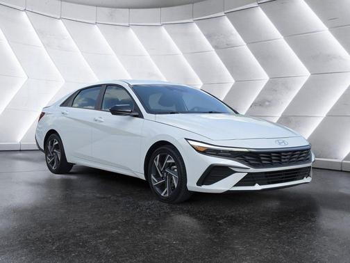 Serenity White 2025 Hyundai ELANTRA Sport