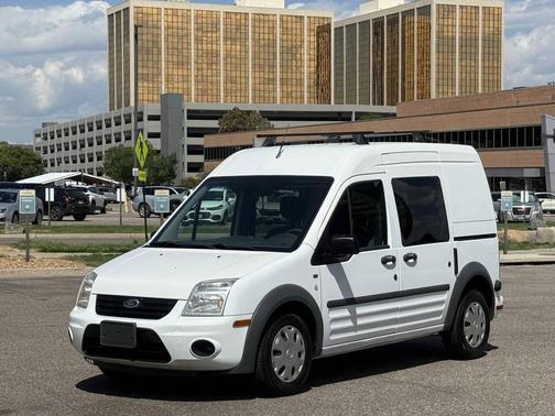 Frozen White 2010 Ford Transit Connect XLT
