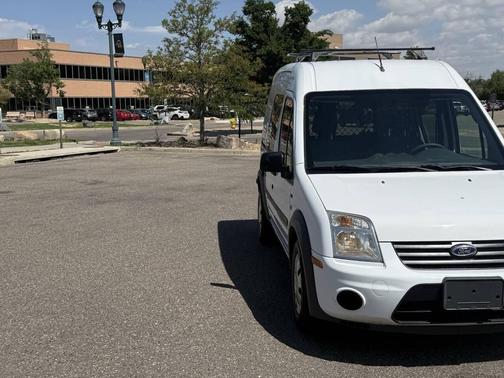 Frozen White 2010 Ford Transit Connect XLT