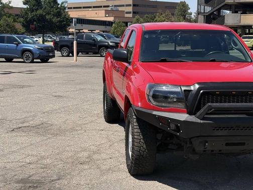 Red 2008 Toyota Tacoma Access Cab