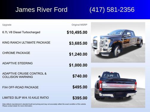 Antimatter Blue Metallic 2022 Ford F-350 King Ranch
