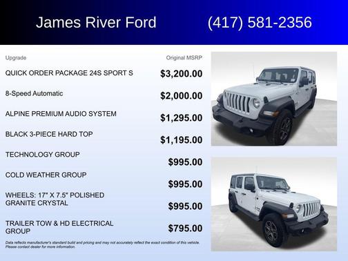 Bright White Clearcoat 2018 Jeep Wrangler Unlimited Sport