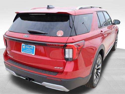 Rapid Red Metallic Tinted Clearcoat 2026 Ford Explorer Platinum