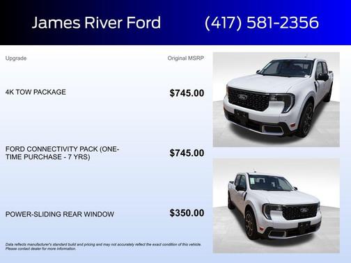 Oxford White 2026 Ford Maverick Lariat