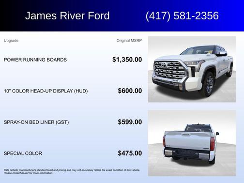 Pearl 2025 Toyota Tundra Hybrid 1794 Edition