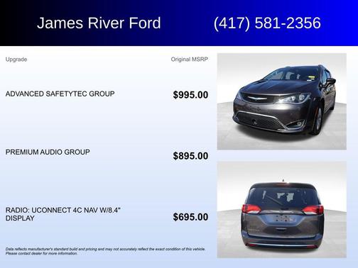 Granite Crystal Metallic Clearcoat 2018 Chrysler Pacifica Touring-L