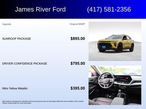 Nitro Yellow Metallic 2024 Chevrolet Trax FWD ACTIV