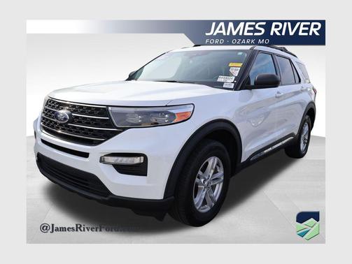 Star White Metallic Tri-Coat 2023 Ford Explorer XLT