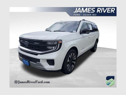 White Metallic 2025 Ford Expedition Max Platinum