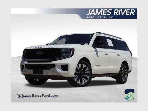 White Metallic 2025 Ford Expedition Max Platinum