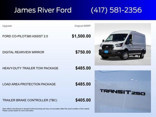 Oxford White 2026 Ford Transit-250 Base