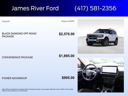 Oxford White 2025 Ford Bronco Sport Big Bend