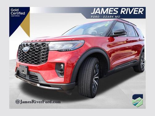 Rapid Red Metallic Tinted Clearcoat 2025 Ford Explorer ST-Line