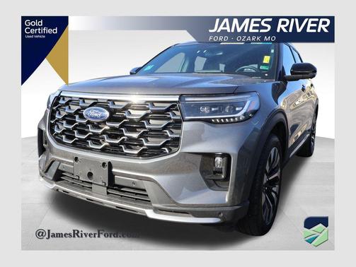 Gray Metallic 2025 Ford Explorer Platinum